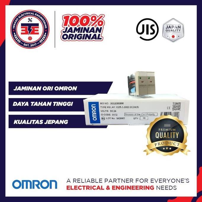 OMRON G2R-1-SND Relay 8 Kaki Original Omron 6V DC 12V DC 24V DC 48V DC HARGA SPESIAL
