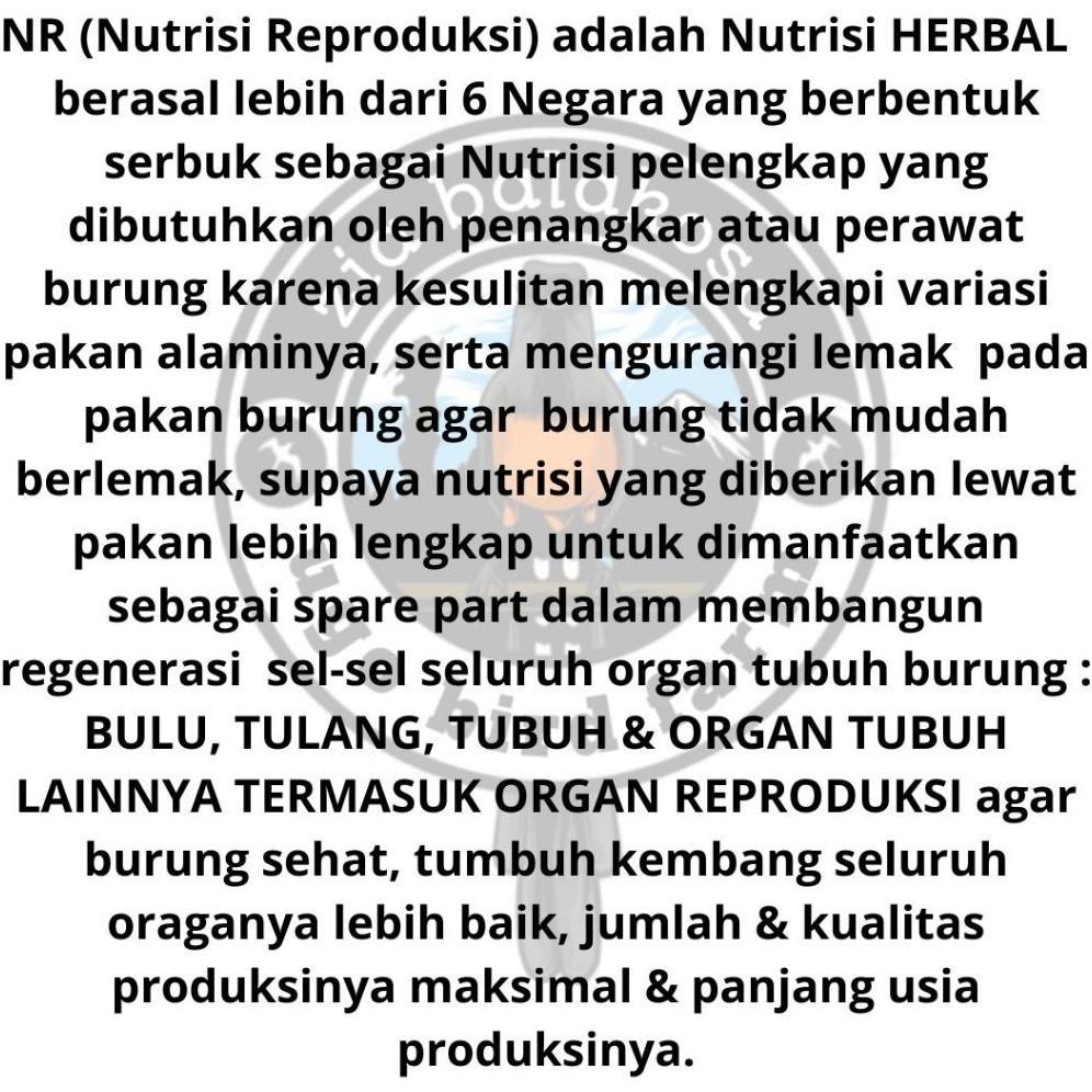 Suplemen Burung Vitamin Nutrisi Reproduksi Organik Untuk Burung Murai Koci Kenari Cucak Rowo Nr Nutr