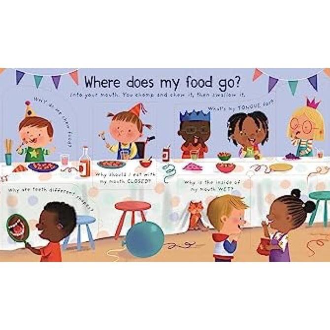 Sipeno_Store - Usborne Where Does My Food Go? - Lift The Flap Buku Edukasi Anak