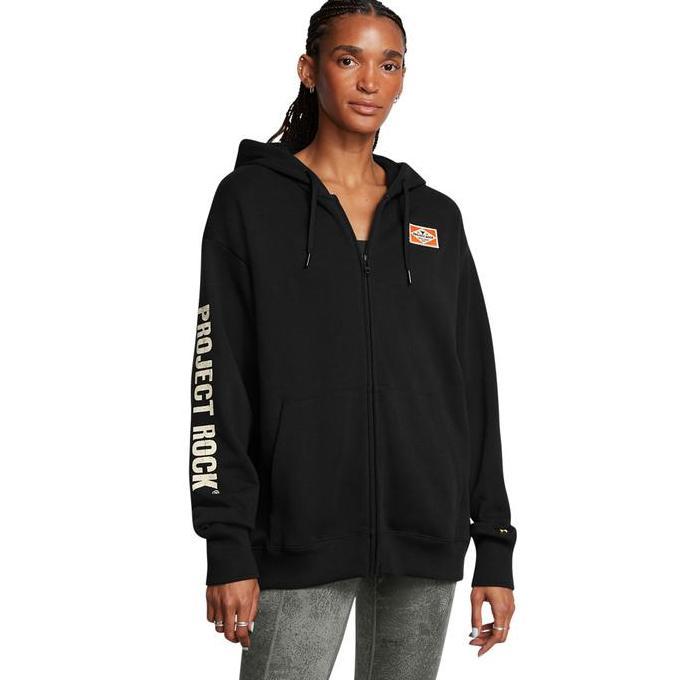 NEW UNDER ARMOUR WOMEN'S PROJECT ROCK HEAVYWEIGHT HARD AT WORK FULL-ZIP ORI
