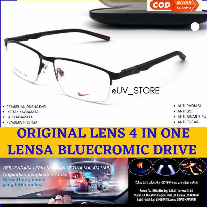 KACAMATA PRIA MINUS SPORTY LENSA BLUECROMIC NIGHT DRIVE PHOTOCROMIC