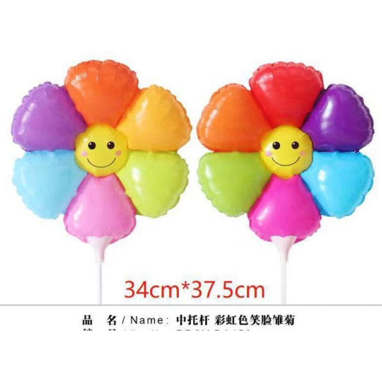 Balon Matahari Sunflower + Stick Cup Grosir Murah Stok