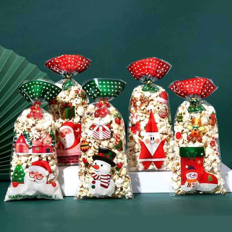 [Ecer] Plastik Snack Natal Lucu Bungkusan Hampers Souvenir Parcel Christmas Bags New