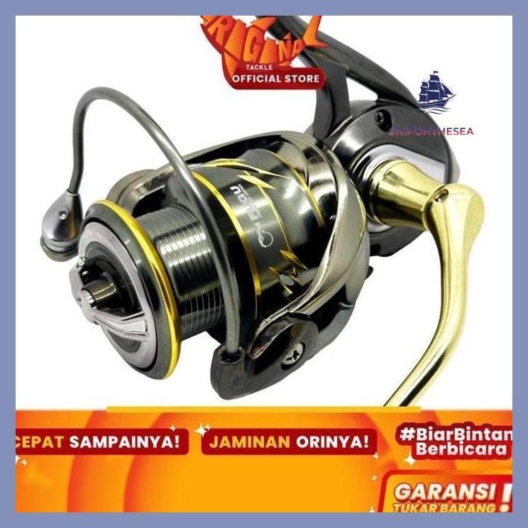 (PANCING) REEL PANCING SPINNING FUGU TORA 3 SW POWER HANDLE BODY BESI METAL 3000 1000 2000 4000 6000