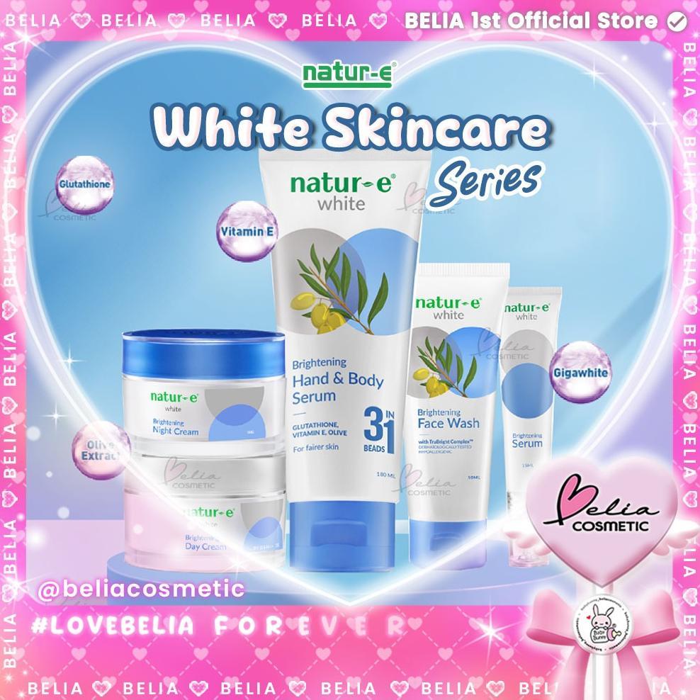 Xd27 Belia Natur-E White Skincare Series | Face Wash | Day & Night Cream | White Brightening Sale