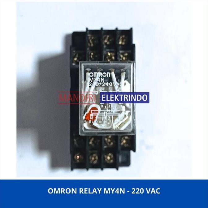 OMRON RELAY MY4N - 220 VAC BARU