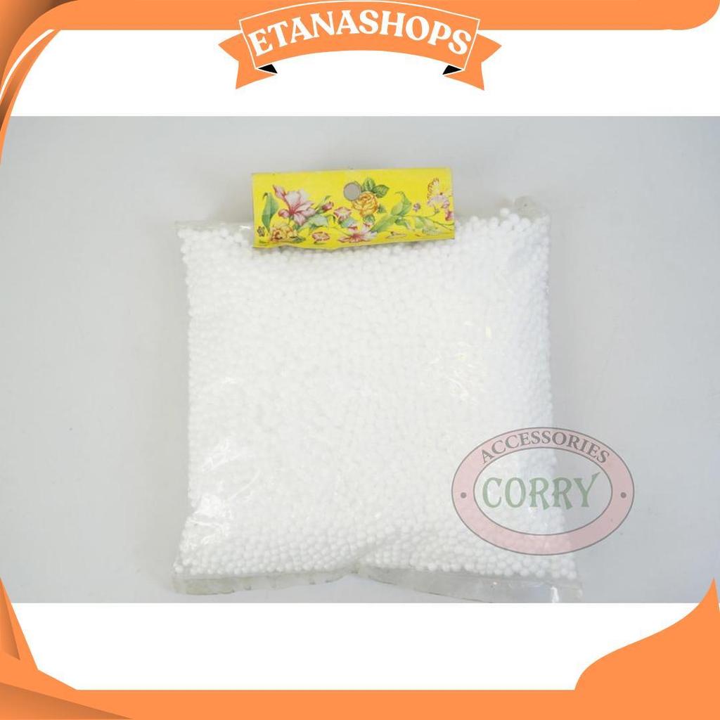 Butir Plastik Salju Putih Hiasan Dekorasi Parcel Pohon Natal Co Sale