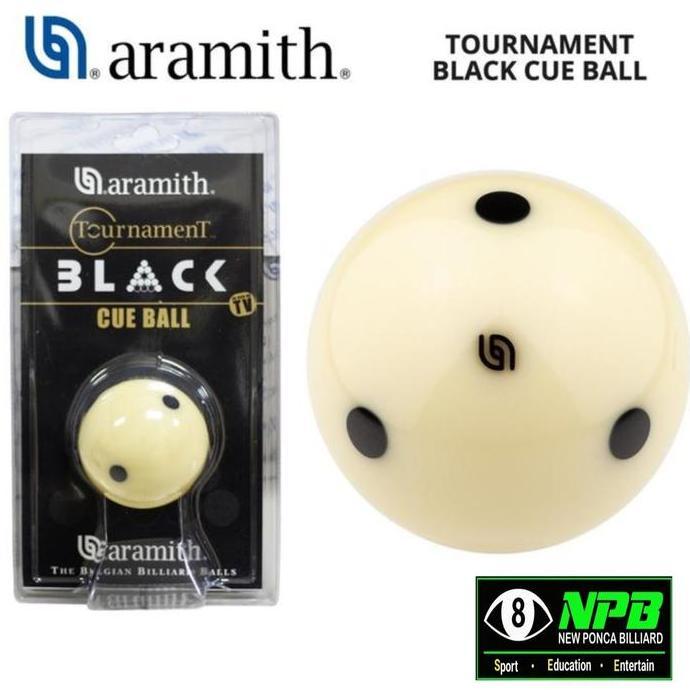 Aramith Tournament Black Cue Ball|Bola|Billiard|Billiar|Billiyar|Billiyard RESTOCK