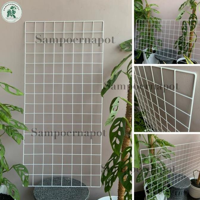 ram besi putih pot bunga gantung gantungan pot argo - RAM BESI 45 X 95