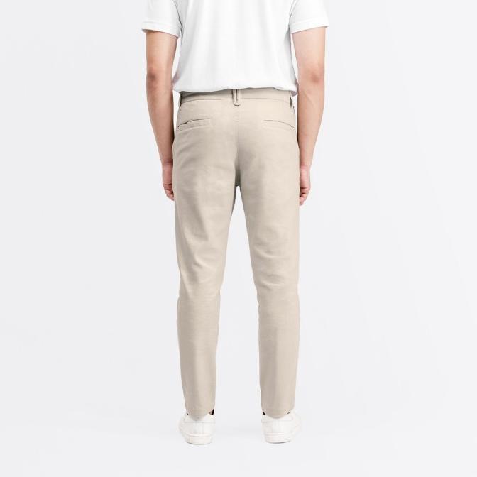 Promo Promo - Livehaf - Tib Chino Long Pants Light Cream - L - Sedia Celana Chino Celana Panjang Pri