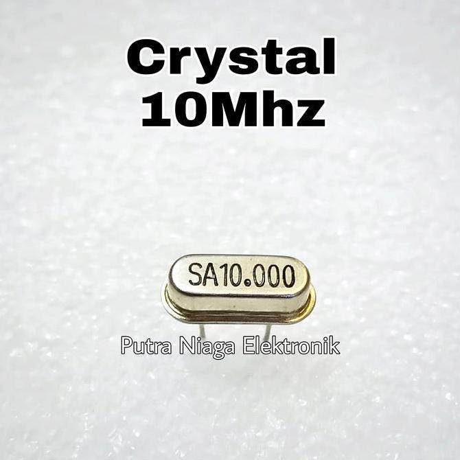 Murah (2) Xtal 10Mhz Crystal Osilator 10.000 MHz 10,000 10 Mhz putran1a Kualitas Baik