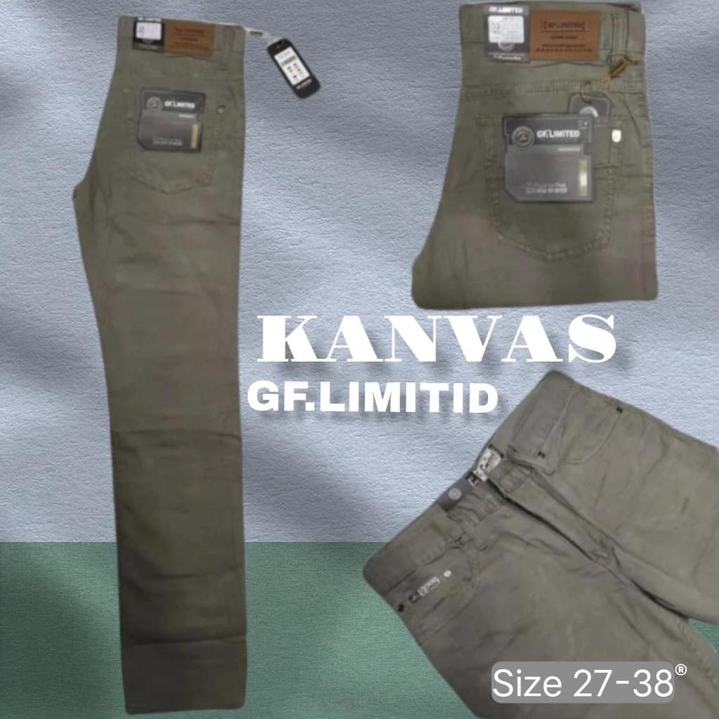 Sale Celana Panjang Standar Kanvas Gf.Limited// Celana Standar Reguler Katun/ Standar Kanvas Gf.Limi