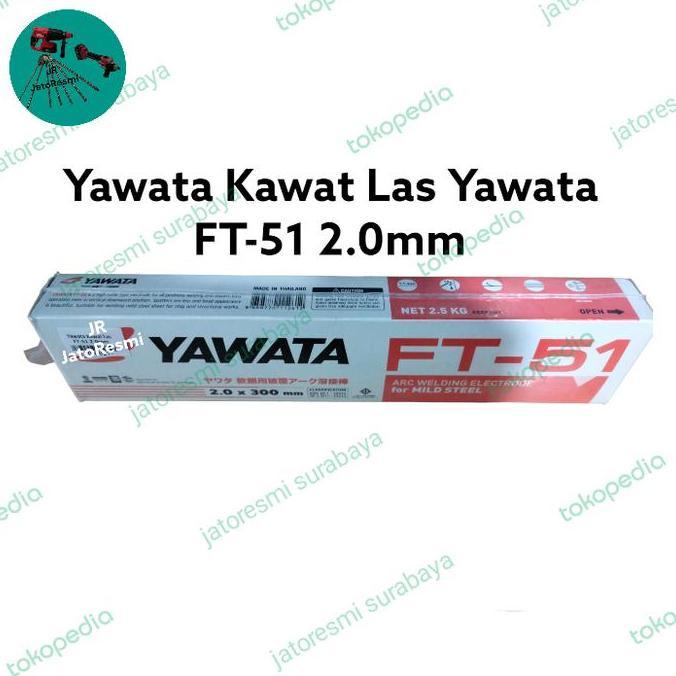 populer] Kawat Las Besi Yawata FT-51 2.0mm x 300mm 2.5KG AWS A5.1 E6013