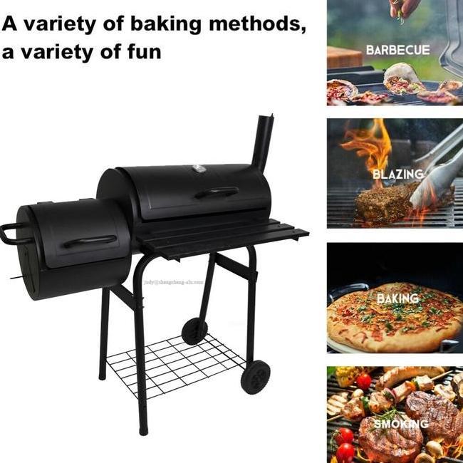 3In1 Bbq Grill And Offset Smoker Alat Panggang Sei Sapi