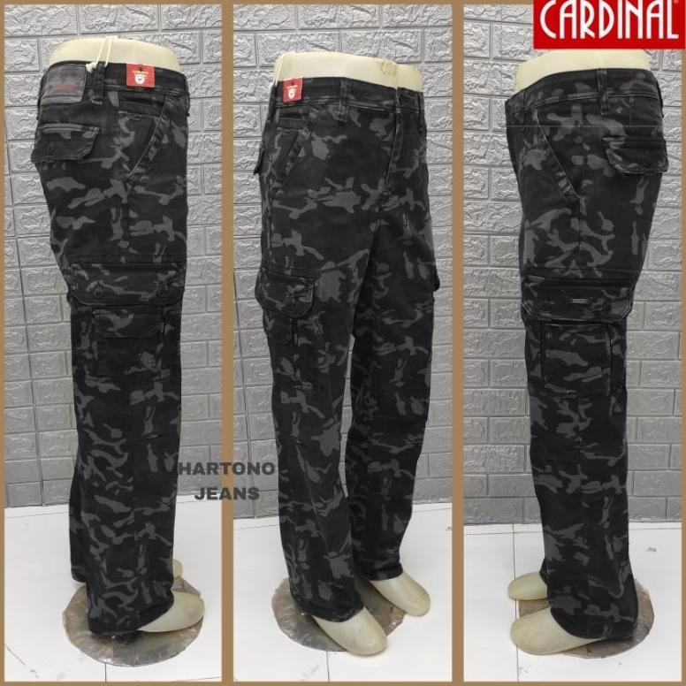 Promo Cardinal Size 27-38 Celana Panjang Cargo Loreng / Celana Panjang Loreng Pria / Celana Panjang 
