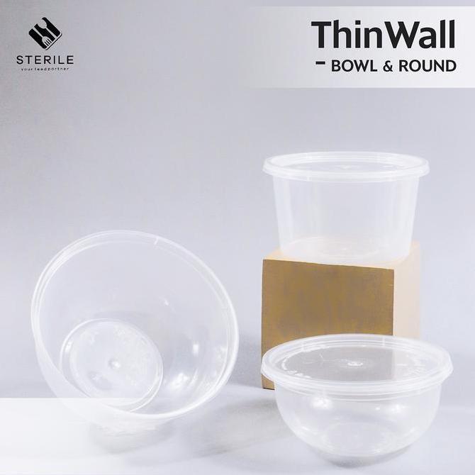New- cup puding 200 ml / mangkuk plastik 200 ml thinwall / bowl 200 ml