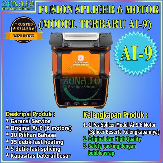 Fusion Splicer AI9 Fiber Optic Fusion Splicer AI-9 Original 6 Motor