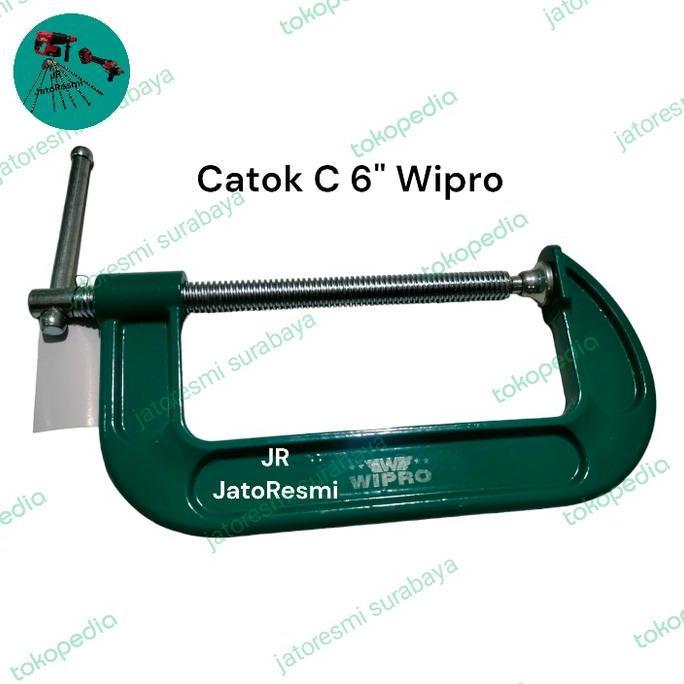 >>>>>] Catok C 6" Wipro Klem C 6" Wipro Catok Jepit Kayu Model C 6"