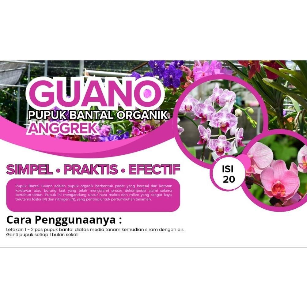 Promo Cod Guano Pupuk Bantal Organik Buat Anggrek 1 Pack Isi 20 Pcs Gratis 2 Pcs Bunga' Tanaman Kali