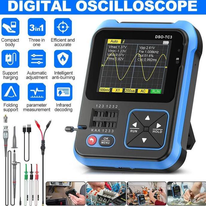 Osiloskop Digital Oscilloscope Mini Handheld FNIRSI DSO-TC3 CO