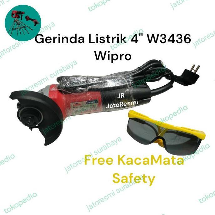 best produk] Gerinda Listrik 4" W3436 Wipro Mesin Gerinda Tangan W3436 Wipro