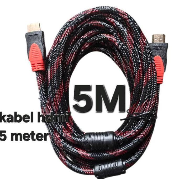 ( 5M KABEL HDMI ) TV DVD HOME  VIDEO AUDIO HDMI 5M 5METER 5 M METER PANJANG AV VISUAL PROYEKTOR KOMP