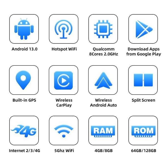 Promo Carlinkit Android 13 Ai Box Untuk Headunit Dengan Wired Apple Carplay Atau Wired Android Auto,
