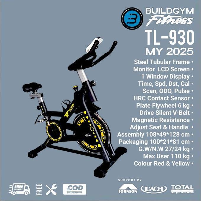 Terlaris Sepeda Statis Spinning Bike Tl-930 | Spin Spinner Bike Tl930