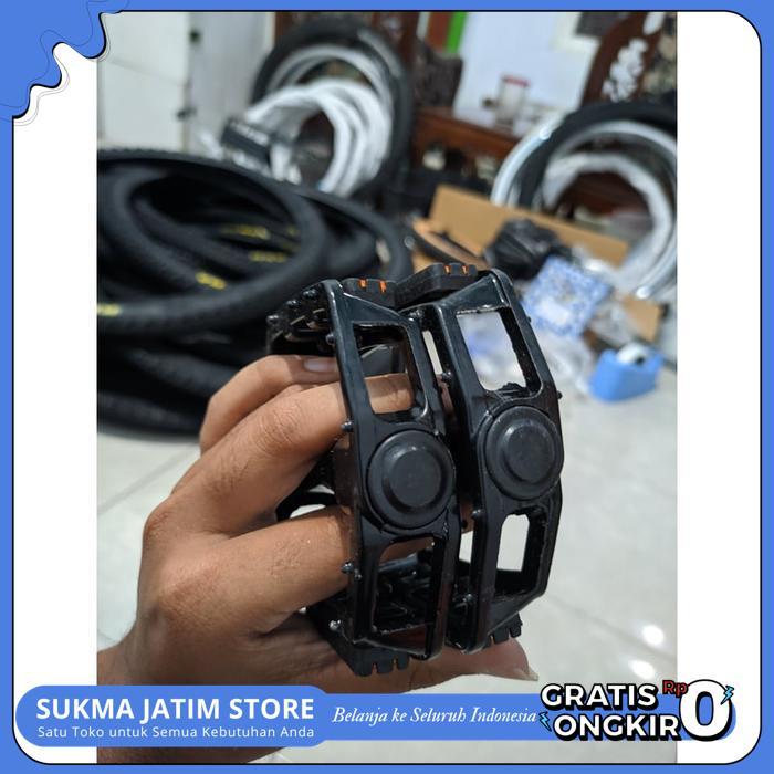 (GRATIS ONGKIR & COD) PEDAL ALLOY AS BESAR POLYGON/UNITED SEPEDA FIXIE MTB MINION CUCI GUDANG