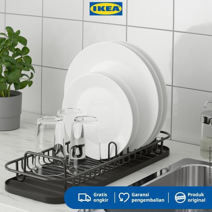 IKEA LILLHAVET Rak Piring Multifungsi Antrasit