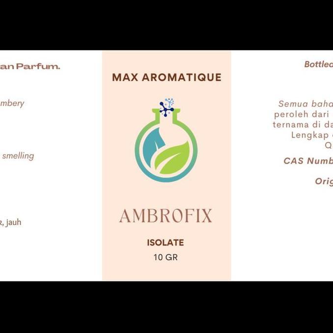 New- Max Aromatique Original Ambrofix Crystals Aromatic Chemicals - Asli Product Givaudan Aroma Ambe