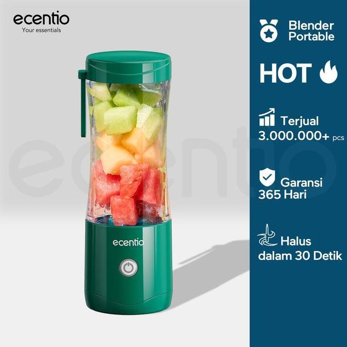 ecentio portable USB Blender 6 Mata Pisau-Portable Blender Juicer