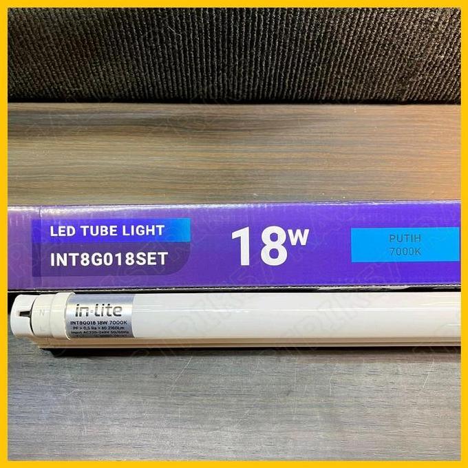 ><><><] [Murah]Set Inlite led Tube T8/TL 18W led Putih inlite