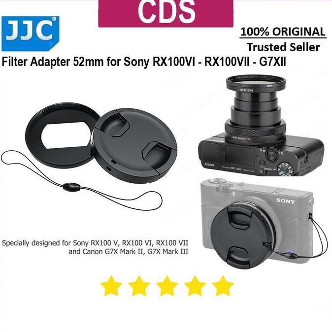 JJC RN-RX100VI Filter Adapter Ring 52mm for Sony ZV1 - RX100VI - RX100VII - Canon G7XII - G7XIII - F