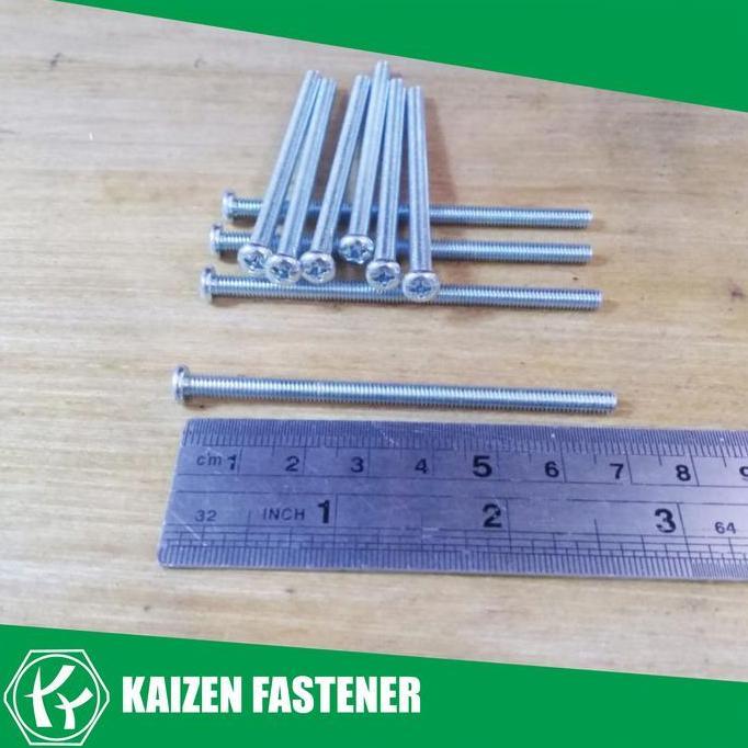 M4x70 Baut JP Kepala Bulat (Baut 7)