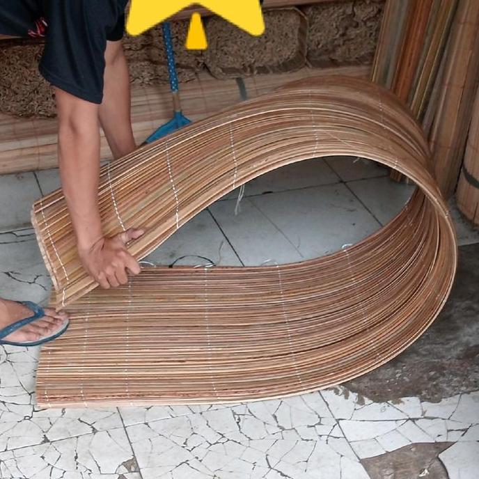 DINDASELLER6 - TIRAI ROTAN LUNJUNG ASLI BERKUALITAS LENGKAP TALI + KEREKAN PENGGULUNG