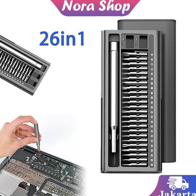 Obeng Elektrik Mini Hp Laptop Multifungsi Screwdriver Set Portable