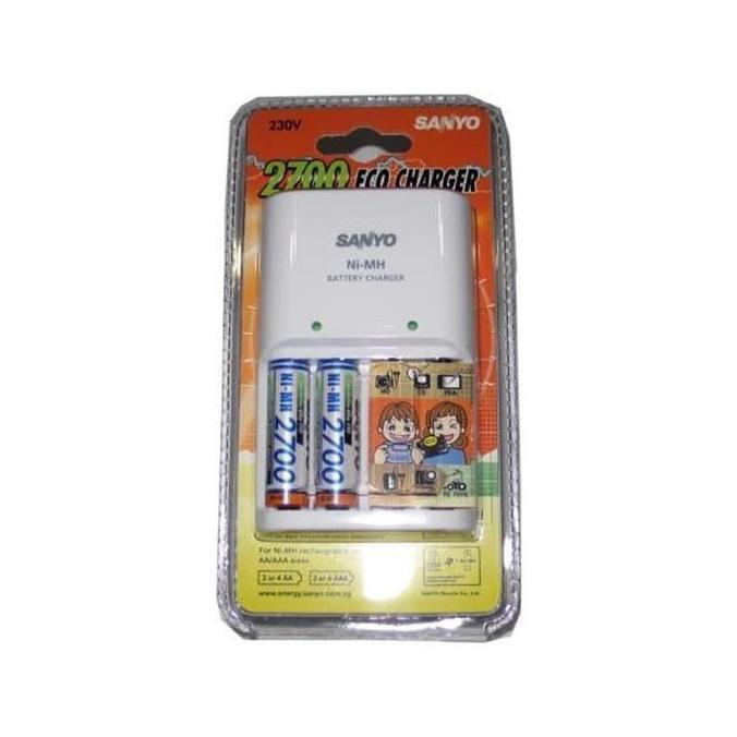 Charger + Baterai Sanyo ECO 2700 AA