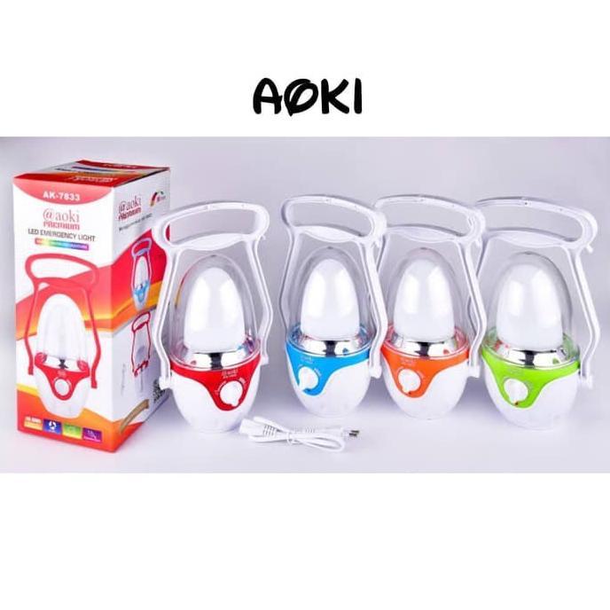 Lampu Emergency Aoki AK-7833 Dengan Baterai Besar Lampu emergency