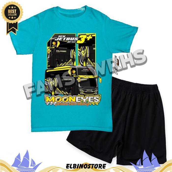 [ New ] Baju Kaos Setelan Anak Bus Mooneyes Jetbus Bismania Laki Perempuan Jawa Timur