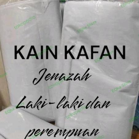 kain kafan perempuan dan laki-laki kain mori jenazah