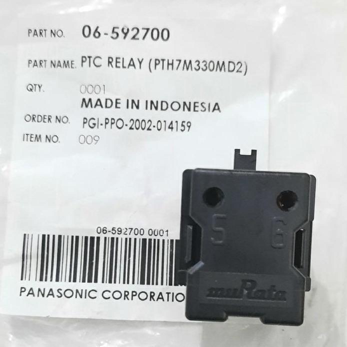 Relay PTC kulkas panasonic 2 pintu original