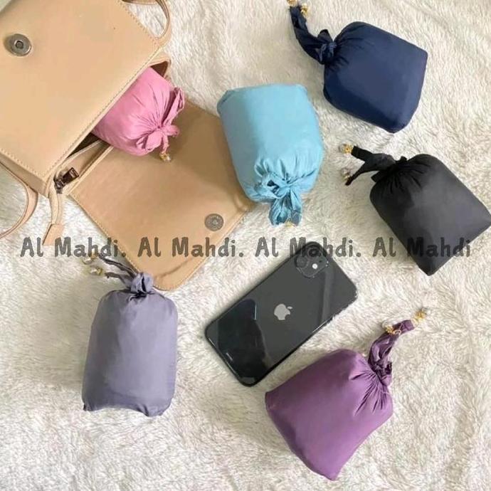 Mukena Traveling Parasut Korea Premium | Mukena Parasut Polos Model Resleting Dagu | Mukena Travel M