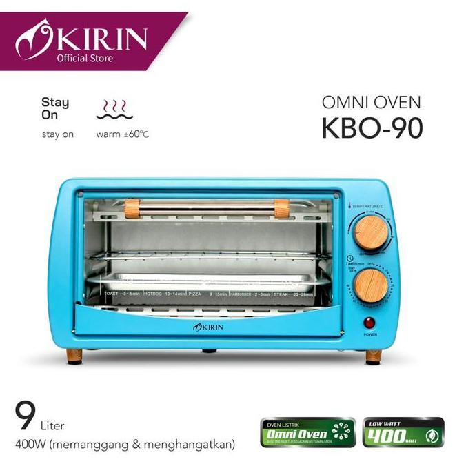 Oven Tungku Listrik KBO-90M KIRIN/Electric Oven+Pengatur Otomatis 9Ltr