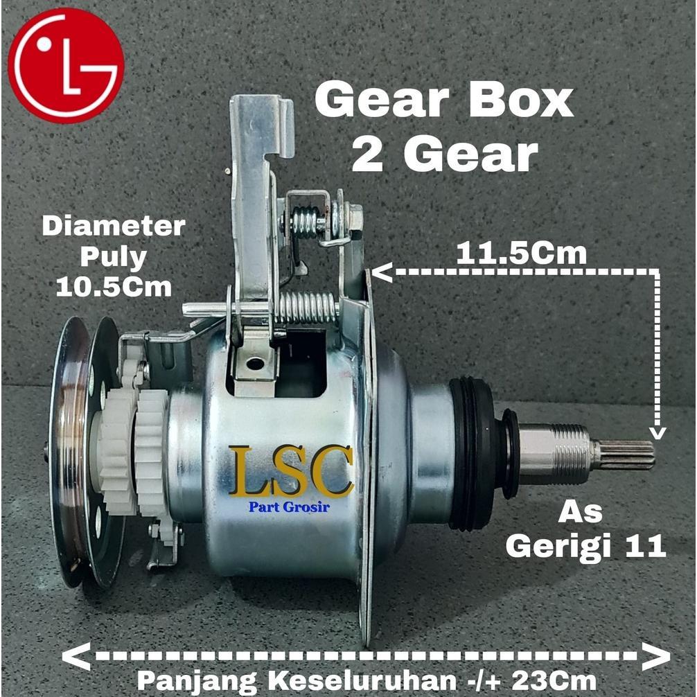 b1baylamon - gearbox mesin cuci lg 1 tabung 6-8kg as gerigi 11 girbok turbo drum
