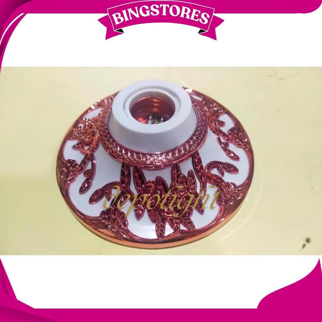 Fitting Lampu Plafon / Fitting Lampu Hias / Fiting Batik Hias E27 D Promo 12.12