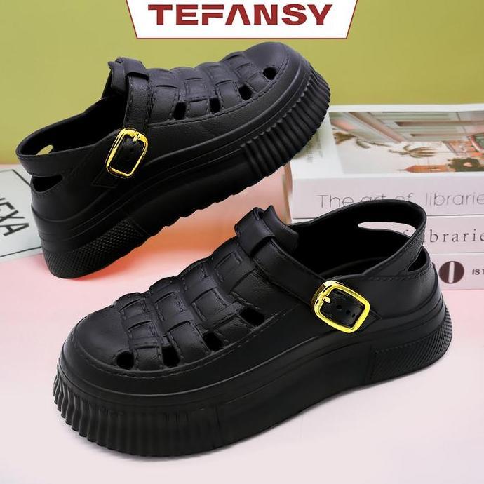 BEST TEFANSY SANDAL WANITA SEPATU BERTALI SEPATU EVA SANDAL WANITA KARET MURAHMALL TUMIT CEWEK SENDA
