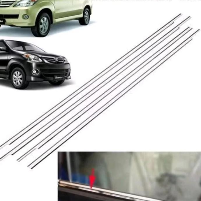 Promo Lis Kaca Samping List Pintu Toyota Avanza  Daihatsu Xenia 2004 2005 2006 2007 2008 2009 2010 2