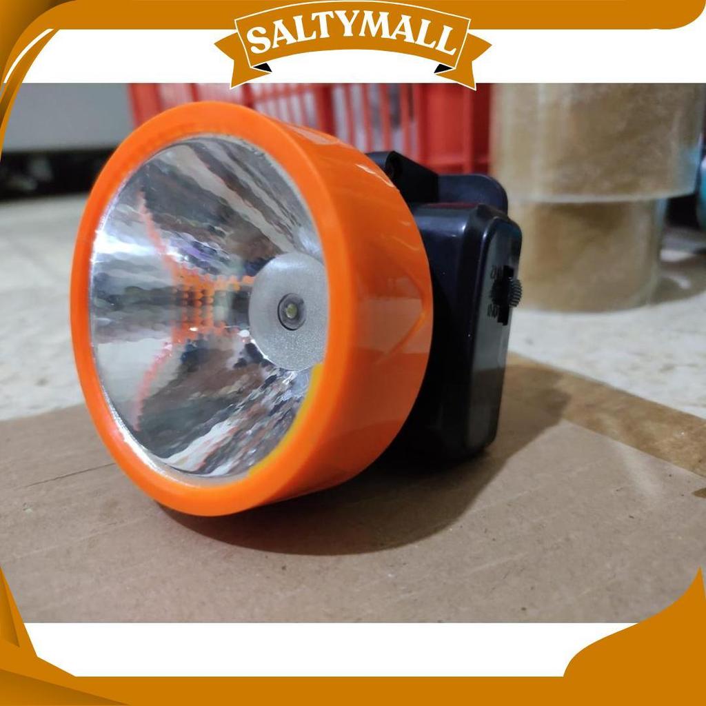 Senter Kepala / Lampu Kepala Headlamp Cahaya Putih Kuning D Ori