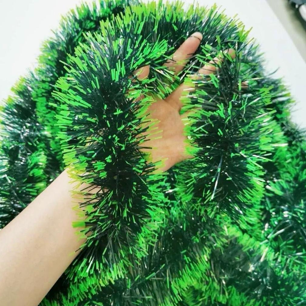 Hariantikas Slinger Pohon Natal 2 Meter Slinger Hijau / Hijau Salju / Putih Hiasan Pohon Natal Terla